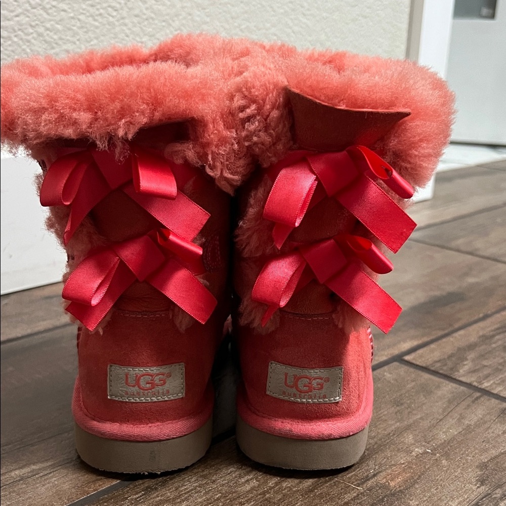 UGG Kids' Coral Boots with Red Bows